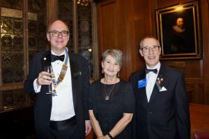 President John with guest speakers Jane Walker and Robert Morris